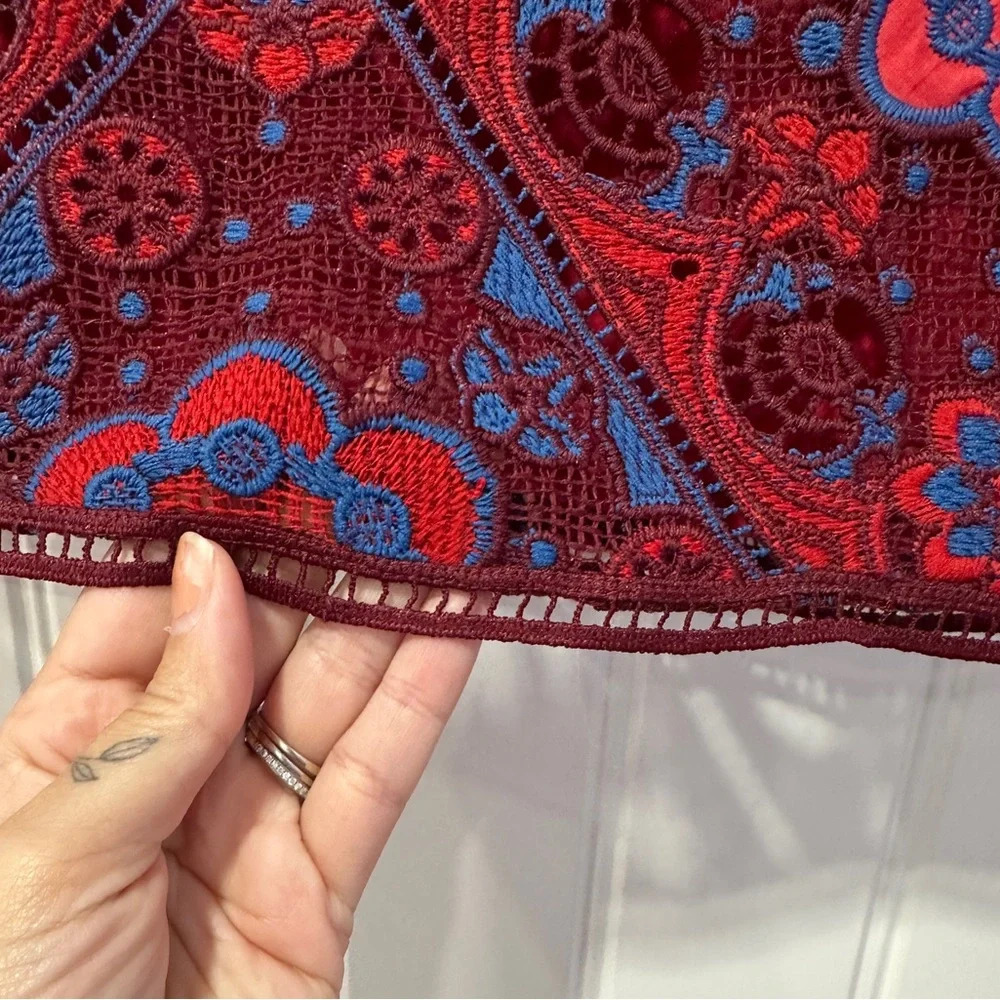 Sandro Paris | Embroidered Lily Skirt | Size: Small - Picture 9 of 13